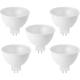 Lot 5 Ampoules réflecteur LED GU5.3 Eclairage 5W blanc chaud