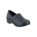 Wide Width Women's Lyndee Slip-Ons by Easy Works by Easy Street® in Navy Tool (Size 9 W)