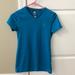 Adidas Tops | Adidas Short-Sleeve Climalite Shirt | Color: Blue | Size: S