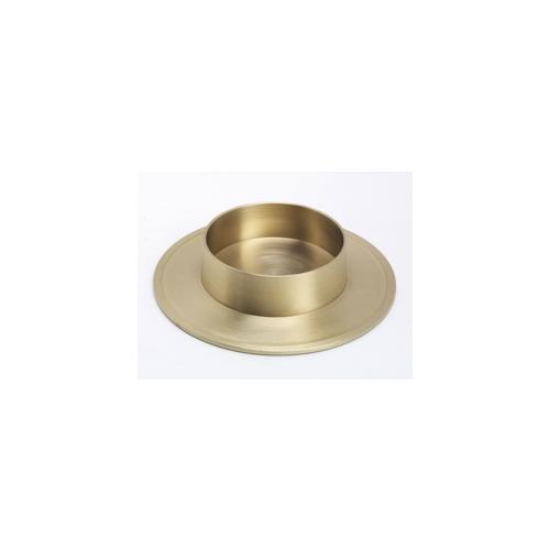 Kerzenhalter Messing Gold Matt für Ø 80 mm Kerzen, Taufkerzen, Hochzeitkerzen, Anlasskerzen