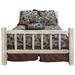 Loon Peak® Homestead Collection Pine Bed Wood in White | 76 W x 98 D in | Wayfair A1A2736FD44049CAAF61ACF070DE7A6A