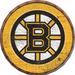 Boston Bruins 24" Cracked Color Barrel Top Sign