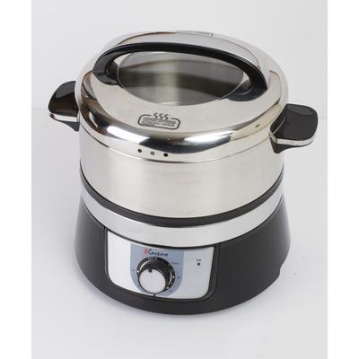 Euro Cuisine Stainless Steel Electric Food Steamer by Euro Cuisine in White And Stainless