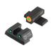 Night Fision Perfect Dot Night Sight Set w/Front Square Rear Orange Front w/Green Tritium Black Rear w/Green T Fits Sig Sauer 9mm & .357 P-Series