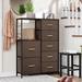 Wade Logan® Annyka 7 34.06" W Drawer Chest Wood in Brown | 43.46 H x 33.5 W x 11.81 D in | Wayfair 9F1BFA9B9DF146F392B6252FD087E613