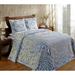 Tufted Chenille Bedspread by Better Trends in Blue (Size TWIN)