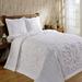 Ashton Collection Tufted Chenille Bedspread by Better Trends in White (Size TWIN)