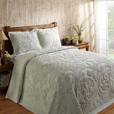 Ashton Collection Tufted Chenille Bedspread by Better Trends in Sage (Size KING)