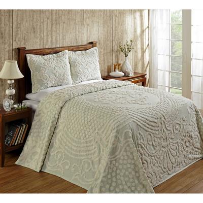 Tufted Chenille Bedspread by Better Trends in Sage...