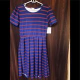 Lularoe Dresses | Bundle & Save - Nwt Lularoe Amelia Xs Dress | Color: Blue/Red | Size: Xs