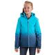 Killtec Funktionsjacke Mädchen Lynge GRLS JCKT E - Mädchenjacke mit Kapuze und Schneefang - Kinderjacke - Skijacke ist wasserdicht, azur, 128