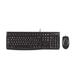 Logitech MK120 Kabelgebundenes Tastatur-Maus-Set, Optische Maus, USB-Anschluss, PC/Laptop, Hebräisches Layout - Schwarz