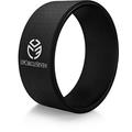 UpCircleSeven Yoga Wheel - [Pro Series] Strongest & Most Comfortable Yoga Prop Wheel - Perfect for Back Pain Stretching & Backbends, 12 x 5 in (Black)