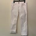 American Eagle Outfitters Jeans | Ae White “Artist Crop Stretch” Capri Jeans | Color: White | Size: 6