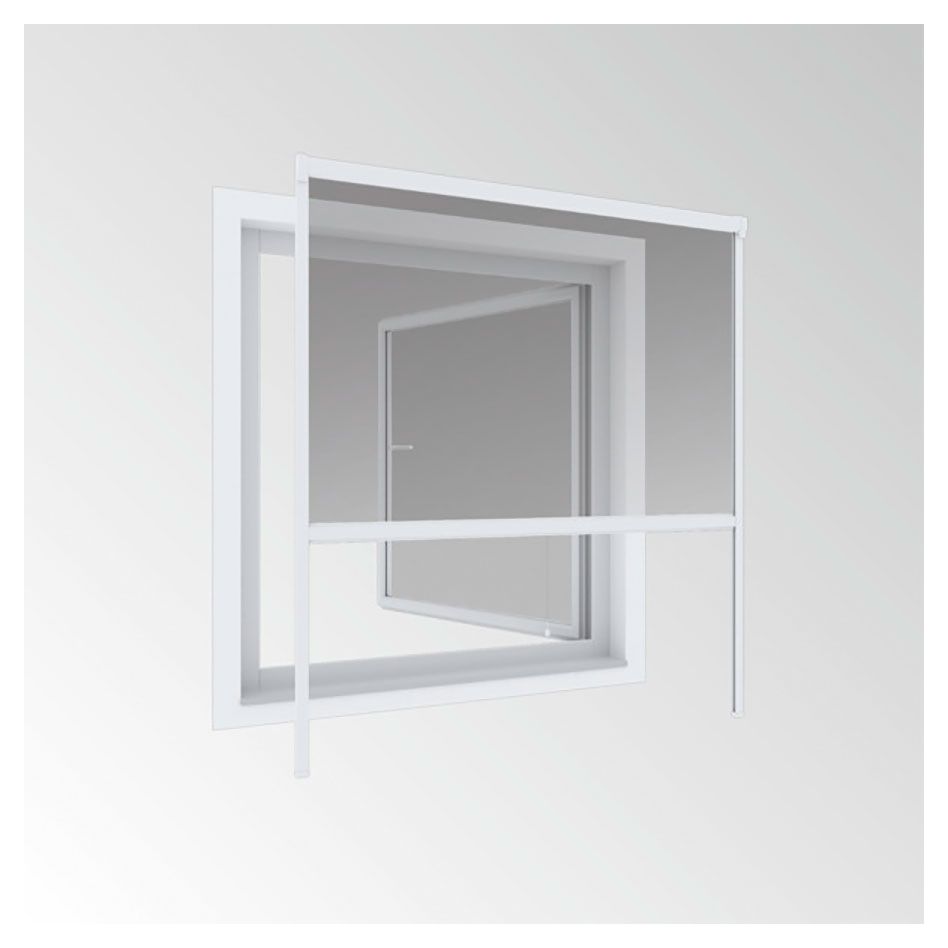 Windhager Insektenschutzrollo PLUS weiss Fliegengitter, 160x160 cm Image