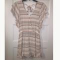 American Eagle Outfitters Other | American Eagle Striped Romper | Color: Cream/White | Size: Xs