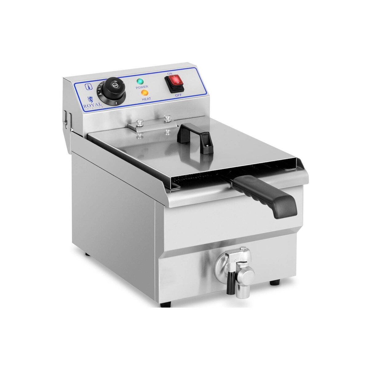 Royal Catering Elektro-Fritteuse - 10 l - 3200 W - Ablasshahn - Image