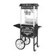 Royal Catering Popcornmaschine mit Wagen - Retro-Design - schwarz - Royal Catering