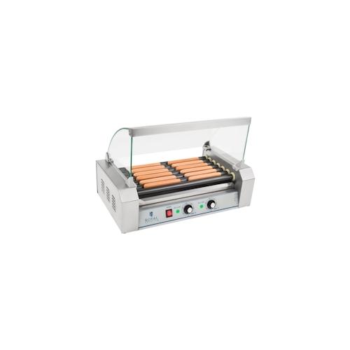 Royal Catering Hot Dog Grill - 7 Rollen - Teflon