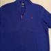Polo By Ralph Lauren Sweaters | Blue 1/4 Zip Polo Knit Sweater | Color: Blue | Size: L