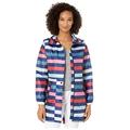 Joules Women's Golightly 206185 Raincoat, Blue (Navy Stripe Navy Stripe), (Size:12)