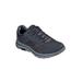 Wide Width Men's Skechers® Go Walk Lace-Up Sneakers by Skechers in Charcoal (Size 10 1/2 W)
