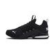 PUMA Men's Axelion Block Running Shoes, Black Black White 01, 6.5 UK