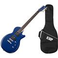 LTD GUITARS E-Gitarre LTD EC-10 Blau mit Deckel EC10KIT-BLUE