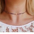 Urban Outfitters Accessories | Beaded Star Choker | Color: Gold/Purple | Size: Os