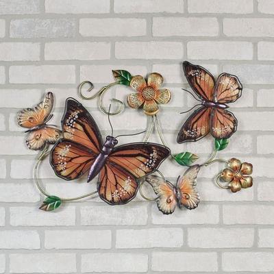Butterfly Garden Wall Art Multi Earth , Multi Earth
