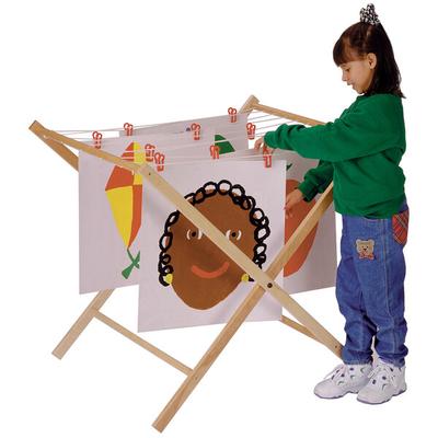 Jonti-Craft Baltic Birch 0226JC 36" x 31" x 36" Children's Wood Paint Drying Rack