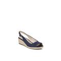 Women's Socialite Wedge Sandal by LifeStride in Navy (Size 7 1/2 M)