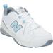 Women's The WX608 Sneaker by New Balance in White Light Blue (Size 9 B)