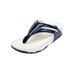 Wide Width Women's The Sporty Thong Sandal by Comfortview in Navy (Size 7 W)