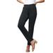 Plus Size Women's True Fit Stretch Denim Straight Leg Jean by Jessica London in Black (Size 28 P) Jeans