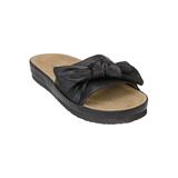 Women's The Stassi Footbed Sandal by Comfortview in Black (Size 9 1/2 M)