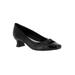 Wide Width Women's Waive Pump by Easy Street® in Black Patent (Size 7 W)