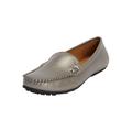 Extra Wide Width Women's The Milena Slip On Flat by Comfortview in Gunmetal (Size 8 WW)