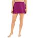 Plus Size Women's A-Line Swim Skirt with Built-In Brief by Swim 365 in Fuchsia (Size 22) Swimsuit Bottoms