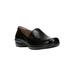 Wide Width Women's Channing Loafers by Naturalizer in Black Leather (Size 7 W)