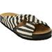 Wide Width Women's The Reese Slip On Footbed Sandal by Comfortview in Black (Size 12 W)