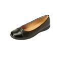 Wide Width Women's The Fay Flat by Comfortview in Black (Size 12 W)