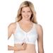 Plus Size Women's Glamorise® Magic Lift® Front-Close Posture Wireless Bra 1265 by Glamorise in White (Size 38 H)