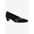 Women's Entice Pump by Easy Street in Black Suede (Size 9 M)