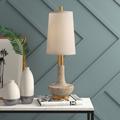 Mercer41 Cairistiona 31" Table Lamp Metal in Gray/White/Yellow | 30.75 H x 10 W x 10 D in | Wayfair 6D230F930C6C4692BFCA3BC6B41E99B8