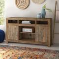 Signature Design by Ashley Sommerford Solid Wood TV Stand for TVs up to 75" Wood in Brown/Green | 36 H in | Wayfair W775-48