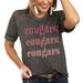 Women's Charcoal Washington State Cougars Better Than Basic Gameday Boyfriend T-Shirt