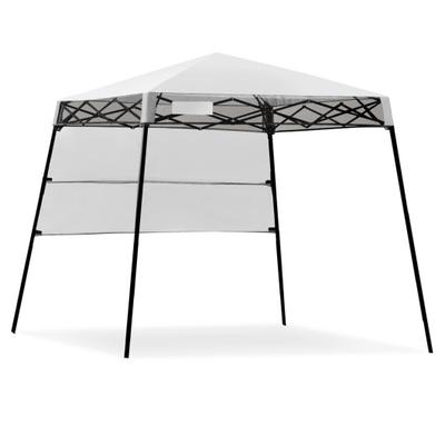 Costway 7 x 7 Feet Sland Adjustable Portable Canopy Tent with Backpack-White