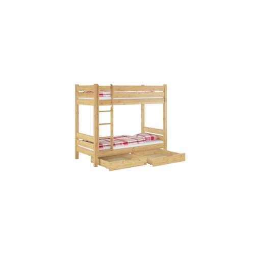 Erst-Holz Stockbett für Erwachsene 90x200 Etagenbett teilbar 2 Rollroste Doppelbettkasten 60.16-09T100S2