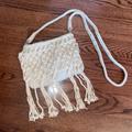 American Eagle Outfitters Bags | American Eagle Outfitters Crochet Crossbody Bag! | Color: Cream | Size: Os